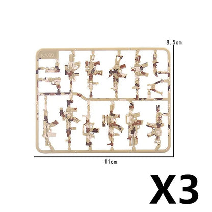 WW2 German Weapon Building Block 98K Two-color Gun US M1911 Soviet RPG Military Soldier Figure Accessories Rifle Pistol Toy C349