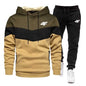 2025 Men's Autumn/Winter Fashion hooded Sweatshirt, fashionable quality, outdoor jogging, fitness, sports and casual set