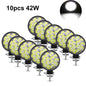 NLpearl 42W 48W Mini LED Work Light 12V 24V LED Light Bar Off Road Spotlight for Jeep Truck 4X4 Car SUV ATV Barra LED Headlights