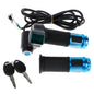 12V-96V E Bike Twist Throttle With Handle For Electric Bike Throttle With LCD Display Indicator Gas Handle Throttle Lock Key