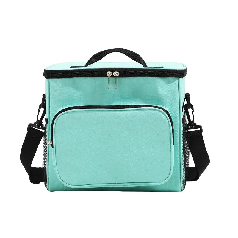 Outdoor Large Capacity Beer Cans Camping Cooler Thermal Bag Multi-pocket Picnic Insulated Lunch Bag With Strap