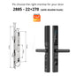 TUYA WIFI Waterproof Smart Door Lock Fingerprint APP Password RFID Card Keyless Digital Electronic Lock Aluminum/Glass Sliding