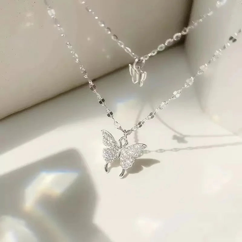 2023 New Fashion Trend Light Luxury Elegant Delicate Pearl Double Layer Heart Necklace Ladies High Jewelry Party Gifts Wholesale