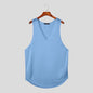 INCERUN Tops 2024 American Style Fashion Men's Personality Deconstruction Vests Casual Clubwear Hot Selling Thin Tank Tops S-5XL