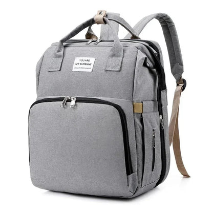 Portable Mommy Baby Diaper Bag Backpack Changing Pad Fashion Backpack USB Interface Babies Bags Station