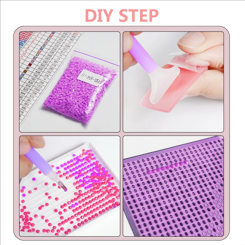 Disney Full 5D Diamond Painting Mickey Minnie Mouse DIY Diamond Embroidery Donald Daisy Duck Wall Decoration Gift Craft Kit
