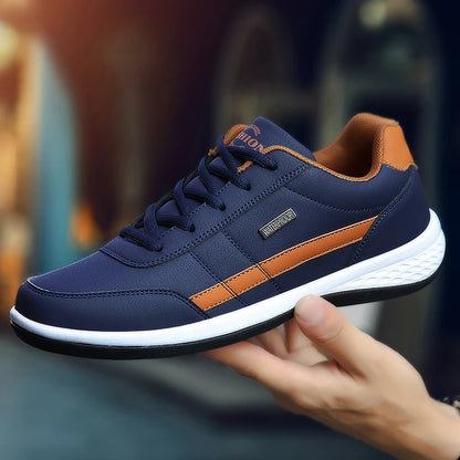 Men Shoes Walking Sneakers For Men Classical Leisure Casual Shoes Microfiber Non-Slip Rubber Sole Footwear Tennis For Men