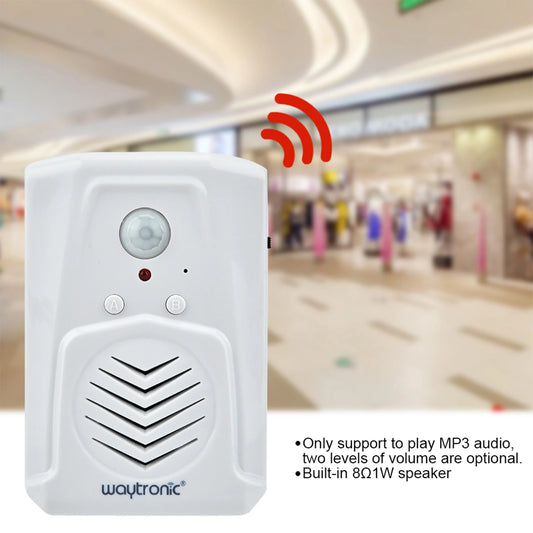 Doorbell Alarm MP3 Doorbell Sensor Doorbell USB/Battery Powered Motion Sensor Alarm MP3 Audio Player Infrared Induction Doorbell