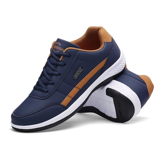 Men Shoes Walking Sneakers For Men Classical Leisure Casual Shoes Microfiber Non-Slip Rubber Sole Footwear Tennis For Men