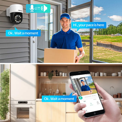 8MP 4K Face Detection Security PTZ IP Camera System Audio POE NVR Kit CCTV Humanoid Outdoor Home Video Surveillance Xmeye