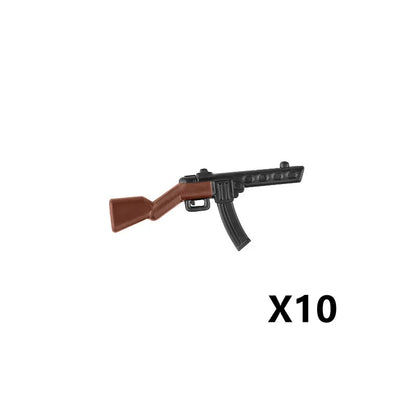 WW2 German Weapon Building Block 98K Two-color Gun US M1911 Soviet RPG Military Soldier Figure Accessories Rifle Pistol Toy C349