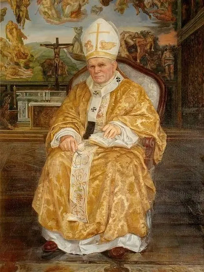 Saint Pope John Paul II 5D DIY Diamond Painting Embroidery Catholic Icons Cross Stitch Mosaic Picture Handicraft Home Decor