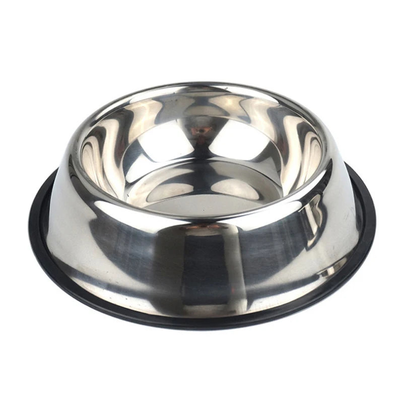 200-1600ml Stainless Steel Dogs Bowl Cats Non Slip Food Drinking Water Eating Container Dish Puppy Kitten Feeder Pet Supplies