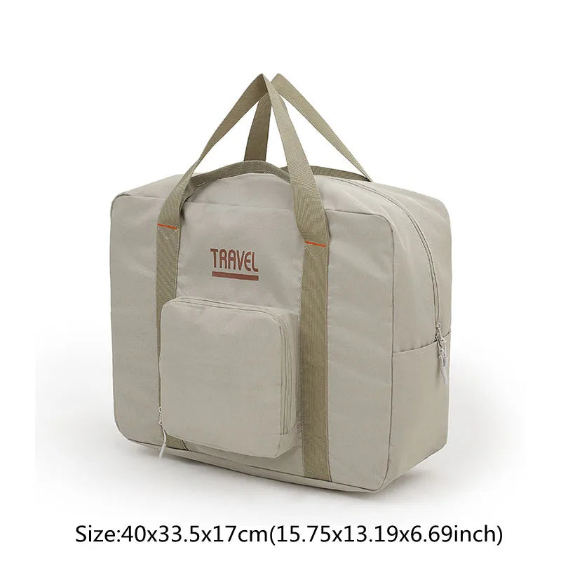 Fashion Folding Travel Bag Unisex Oxford Travel Weekend Overnight Bags Large Capacity Hand Luggage Tote Duffel Accessor Supplies