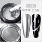 BOZLIN 5ML Color Solid Nail Gel Colorful Painting Nail Art Varnish Semi Permanent Solid Polish UV Nail Gel Top Coat Manicure