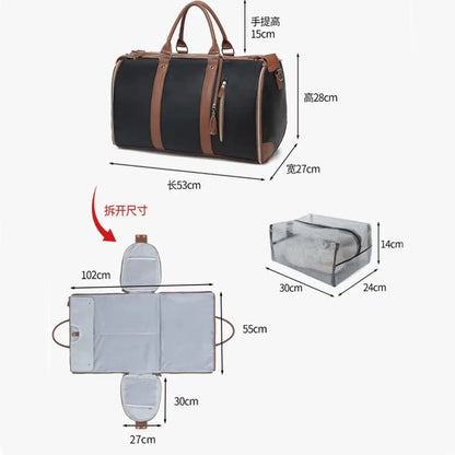Storage luggage bag, suit travel storage bag, men's suit travel bag, hand-held folding bag, fitness bag, storage bag