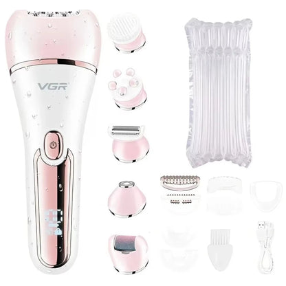 VGR Epilator for Women Hair Remover Electric Epilator Leg Body Bikini Lady Shaver Facial Underarms Hair Removal Tool V-733