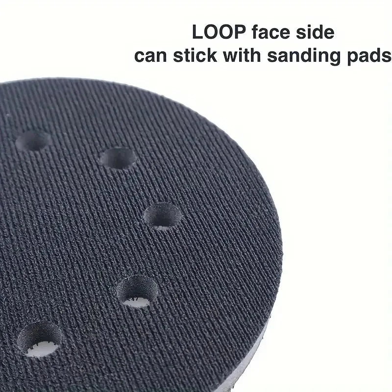 1Pc 5 Inch 125mm Sanding Disc 8 Holes Soft Sponge Interface Hook Loop Backing Pad For Sander Polisher