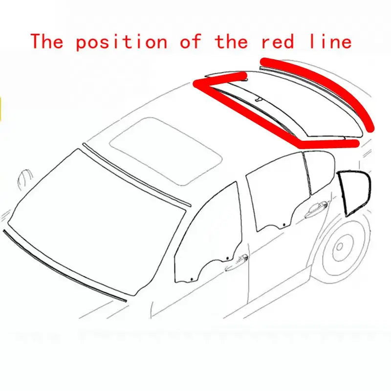 Applicable to BMW E60 E90 320I 325I 520I 523I 525I 528I 530I 540I front and rear windshield rubber strip outer pressure strip
