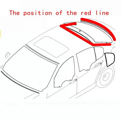 Applicable to BMW E60 E90 320I 325I 520I 523I 525I 528I 530I 540I front and rear windshield rubber strip outer pressure strip