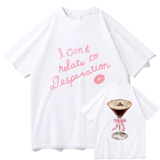 Sabrina Carpenter Can't Relate Espresso T-Shirts 2024 New Album Men/Women Clothing Aesthetic Unisex Streetwear Cotton TShirts