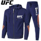 UFC Zipper Hoodie Set Comfortable Breathable Simple Casual Sports Two-Piece SetThin style