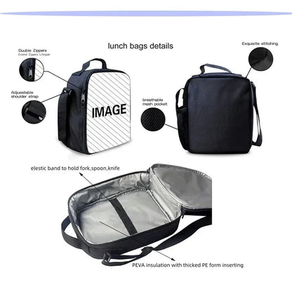 Marvel Super SpiderMan Child Insulated Large Capacity Bag for Boy Girl Student Outdoor Picnic Resuable Thermal Cooler Lunch Box