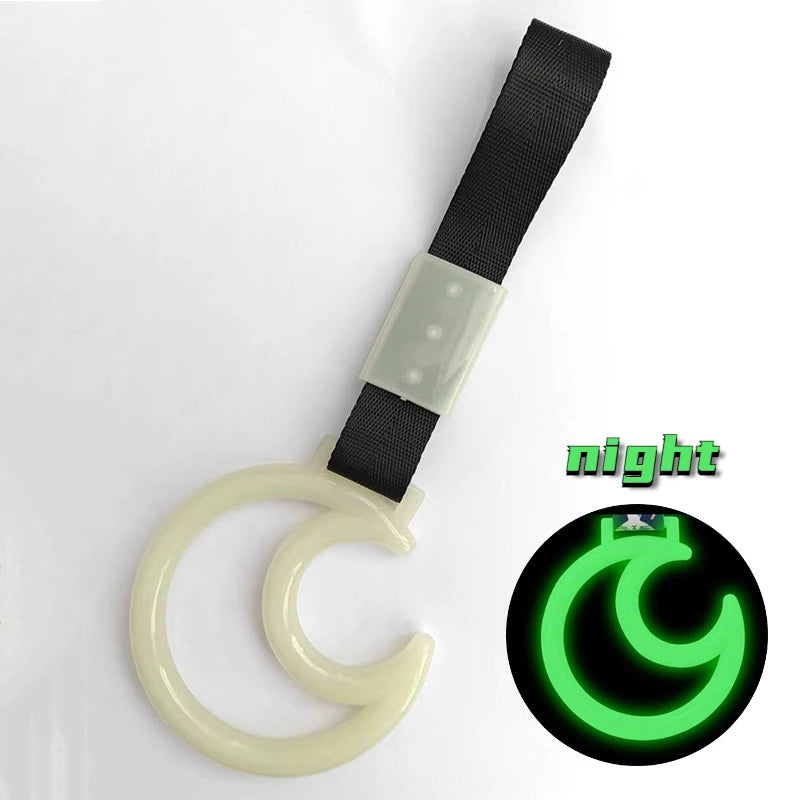 JDM Tsurikawa Heart Ring Car Tow Belt Train Bus Handle Hand Strap Drift Charm Strap Drift Auto Accessories Car Styling Bradn New