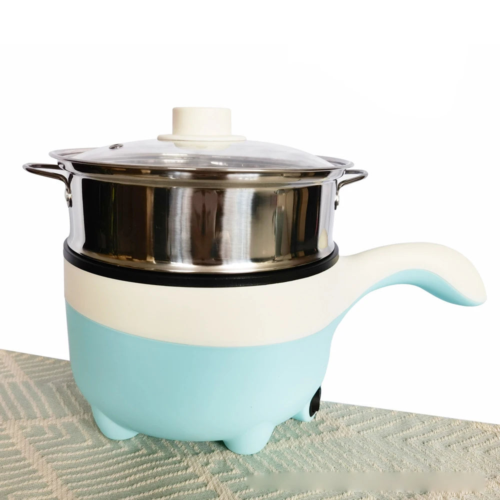 2L Multicooker for Car Truck 12V 24V Non-stick Electric Rice Cooker Food Steamer Stir-fry pan Car-mounted Hot pot Noodles Boiler