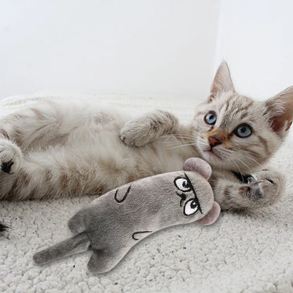Newest Hot Cat Toys Funny Interactive Plush Cat Toy Mini Teeth Grinding Catnip Toys Kitten Chewing Squeaky Toy Pets Accessories