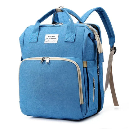 Portable Mommy Baby Diaper Bag Backpack Changing Pad Fashion Backpack USB Interface Babies Bags Station