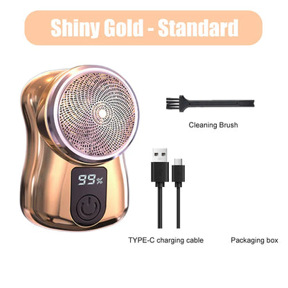 Mini Electric Travel Shaver For Men Pocket Size Washable Rechargeable Portable Painless Cordless Trimmer Knive Face Beard Razor