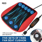 Universal Car Seat Summer Cool Air Seat Cushion With USB Fan Fast Blowing Ventilation Seat Cooling Refrigerated Car Seat