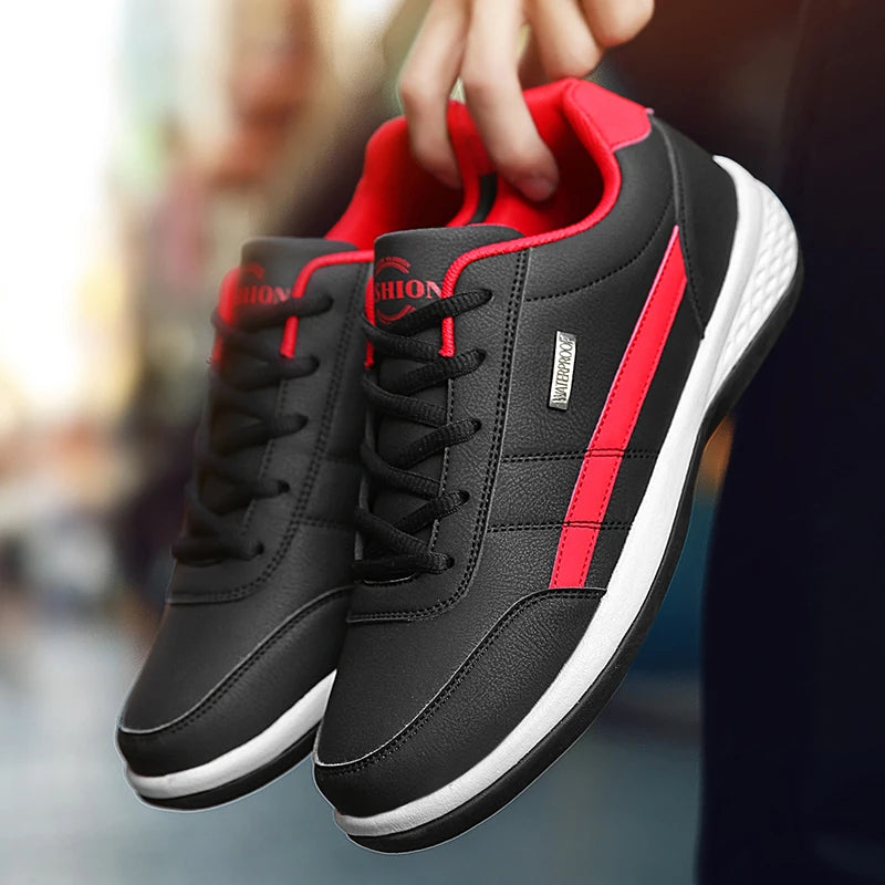 Men Shoes Walking Sneakers For Men Classical Leisure Casual Shoes Microfiber Non-Slip Rubber Sole Footwear Tennis For Men