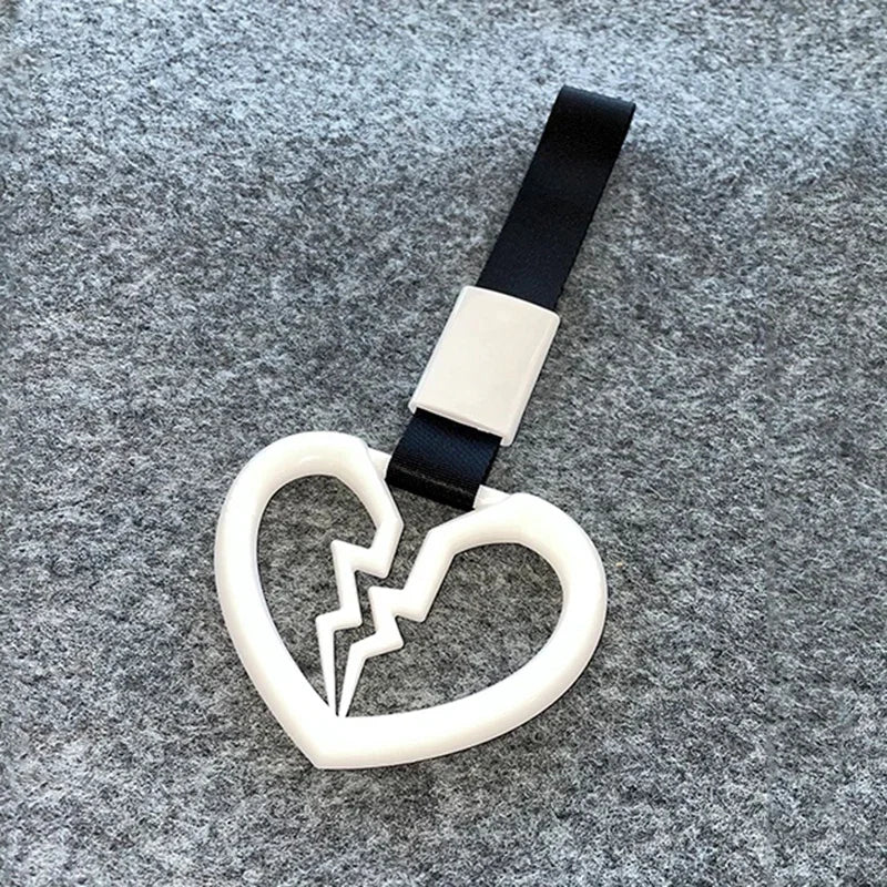 JDM Tsurikawa Heart Ring Car Tow Belt Train Bus Handle Hand Strap Drift Charm Strap Drift Auto Accessories Car Styling Bradn New