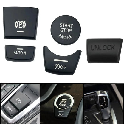Car Start Stop Engine Button Electronic Hand Brake P Switch Cover Trim Sticker For BMW F10 F07 F25 F11 F15 F16 X3 X4 X5 X6