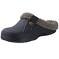 Comwarm Winter Fuzzy Colgs Slippers For Men Outdoor Waterproof Plush Lined Garden Shoes Comfort Non-slip Fur Fluffy House Slides