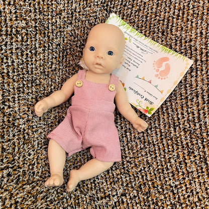 28CM Unpainted Silicone Girls Whole Body Soft Solid Silicone 8 Styles Newborn Baby Dolls Toys For Gifts Reborn Corpo De Silicone