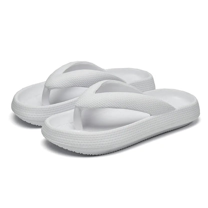Men'S Platform Flip Flops Summer Soft Sole Eva Slippers For Men Outdoor Casual Beach Shoes Home Non-Slip Bathroom Slides Shoes