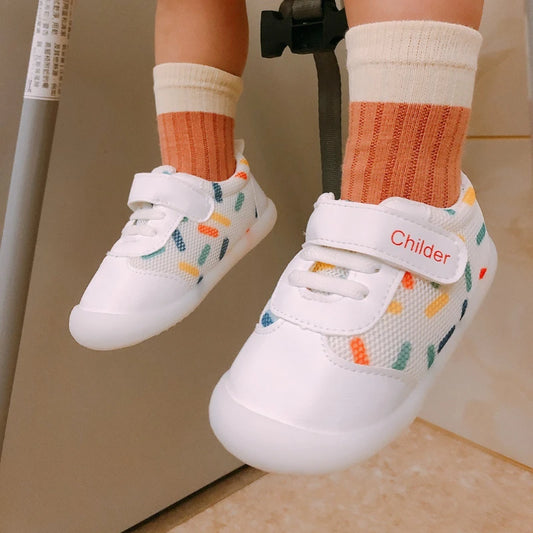 Best Boys/Girls Baby Walking Shoe Spring/Autumn New 0-2 Year Old Shoe Soft Sole Mesh Breathable Baby Shoe Nude Shoe bebê أحذية