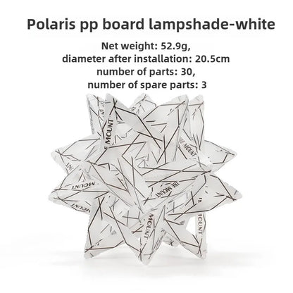 ISE MOUNT Outdoor Polaris PP Panel Lampshade Camping Light Color Waterproof Lampshade Portable Camping Accessories