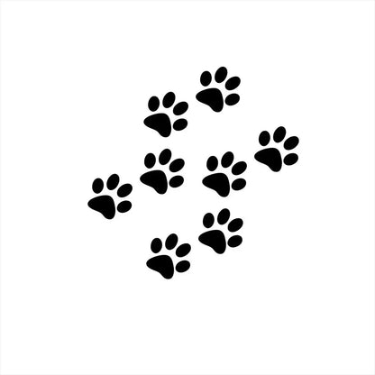 Car Sticker And Decals Paw 3D Animal Dog Cat Bear Foot Prints Footprint Decal Car Sticker Green Red Black White Pink Yellow Blue