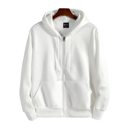Men's Solid Suits Zipper Hoodies+ Pants Spring Autumn Casual Fitness Sports Hot Elastic Male Clothes Outfit Drawsting Pants