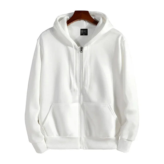 Men's Solid Suits Zipper Hoodies+ Pants Spring Autumn Casual Fitness Sports Hot Elastic Male Clothes Outfit Drawsting Pants