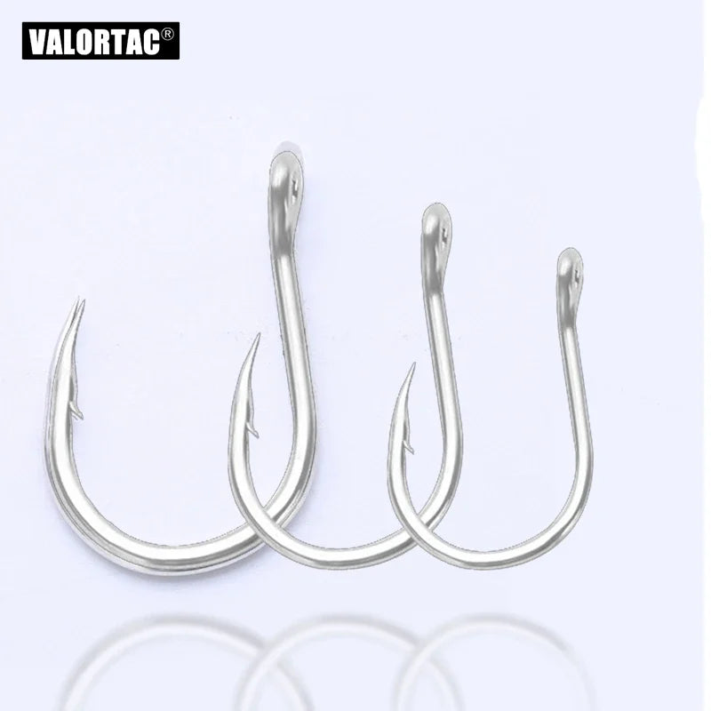 big single hook for treble hook replacement, alloy anti rust coating, barbed sea water fishhooks for fishing