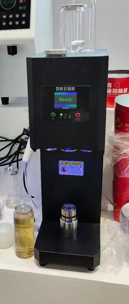 3S Commercial Automatic Tin Can Sealing Machine Soda Sealer Cup Body Rotation Aluminum Beer Bottles PET Jar Cans Seamers