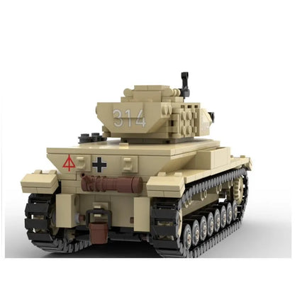 Hot Panzer IV G Type Tanks Military Models WW2 DIY Assembly Bricks Building Blocks Education Toys Creative Birthday Gifts