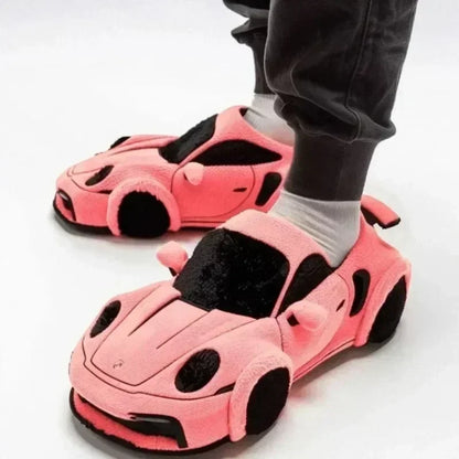 2025 New For BMW Porsche racing plush slippers toy Cotton Shoes Warm Home Plush Shoes Car Slippersr
