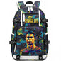 Ronaldo Print Student School Bag Children's Backpack Outdoor Travel Bag