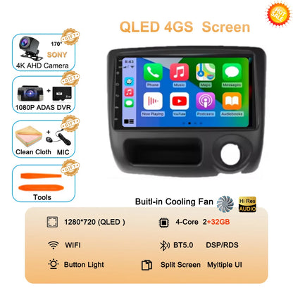 Android 14 For Toyota Vitz Yaris Echo 1999-2005 Carplay Auto Car Radio Multimedia Video Player Navigation GPS No 2Din 2 Din DVD